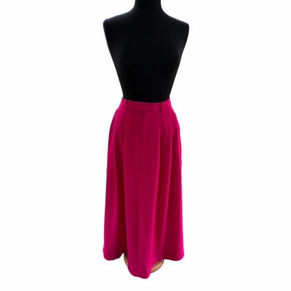 Anthropologie Dresses & Skirts - Anthropologie Maeve Avery Pleated Full Length Maxi Skirt Pink Size 6 Pockets